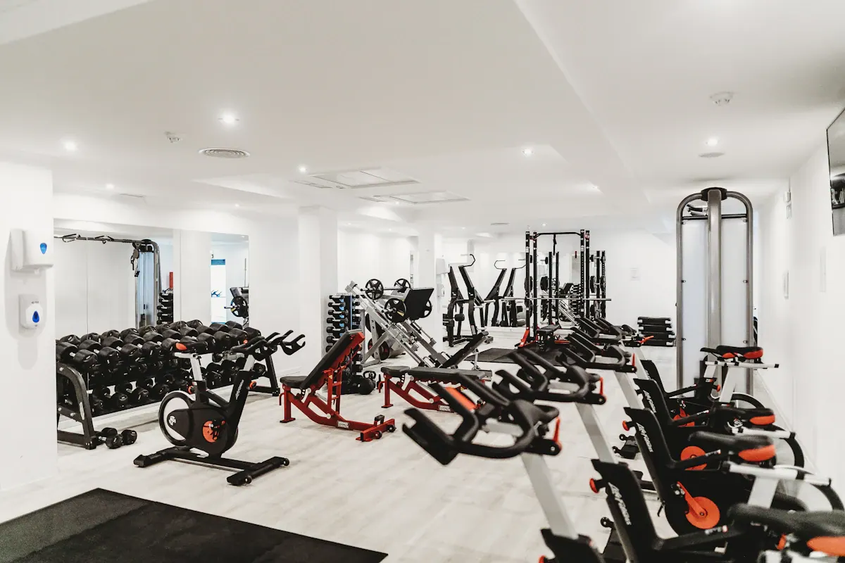 Área de treino ampla