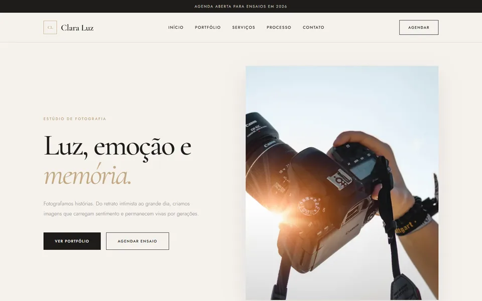 Design do modelo Clara Luz
